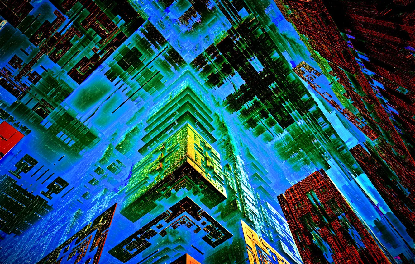 Photo wallpaper light, color, structure, the volume, face, edge