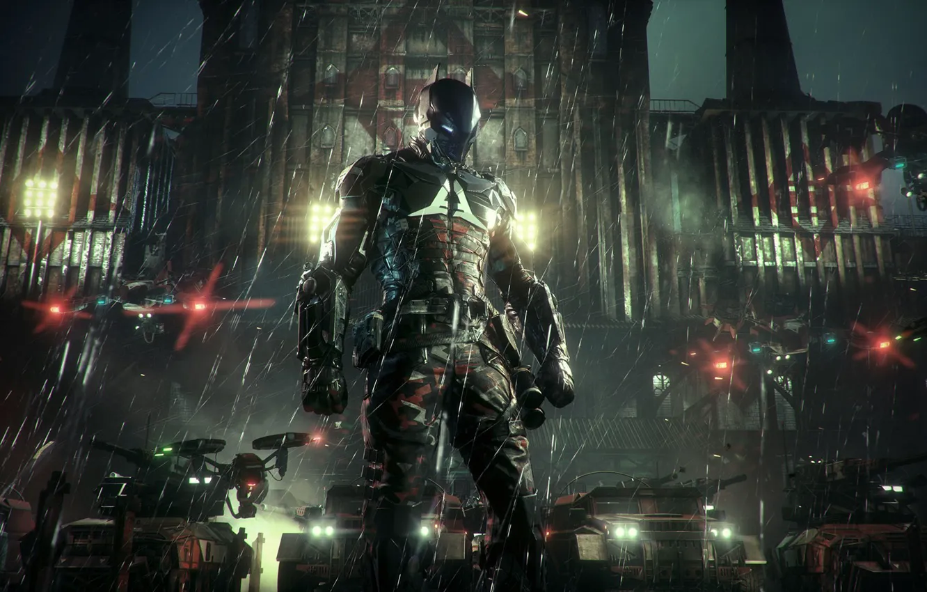 Photo wallpaper city, Batman, Arkham Knight, Knight Arkham
