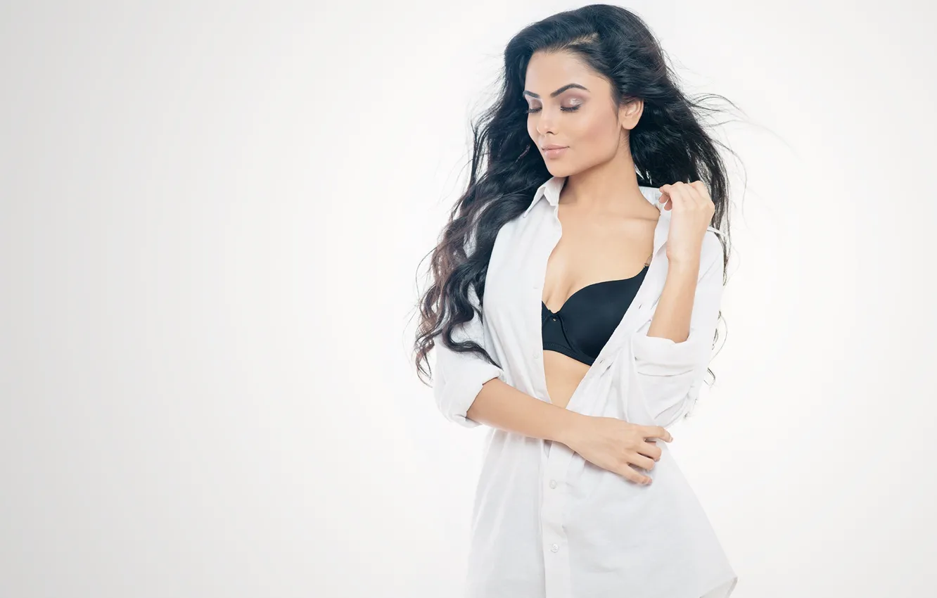 Photo wallpaper girl, hot, sexy, eyes, smile, beautiful, figure, model