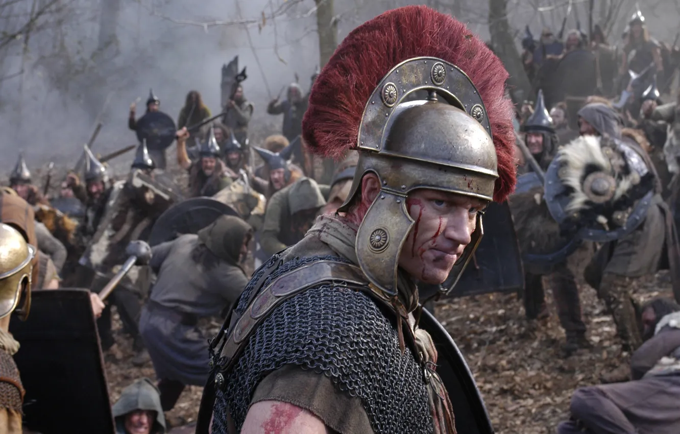 Photo wallpaper TV Series, Battle, HBO, Centurion Lucius Vorenus, Battleground, Roman Army, Legio, Lucius Vorenus