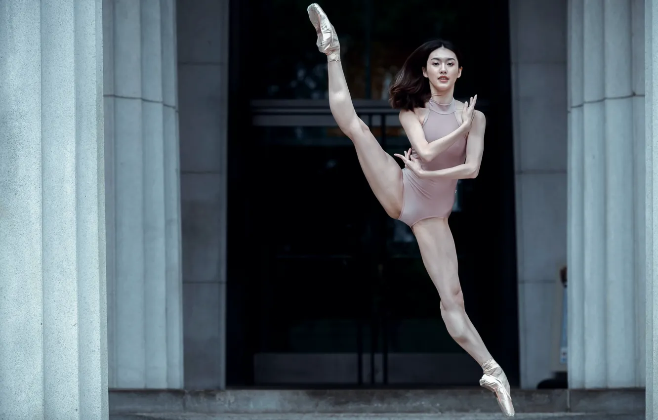 Photo wallpaper girl, dance, ballerina