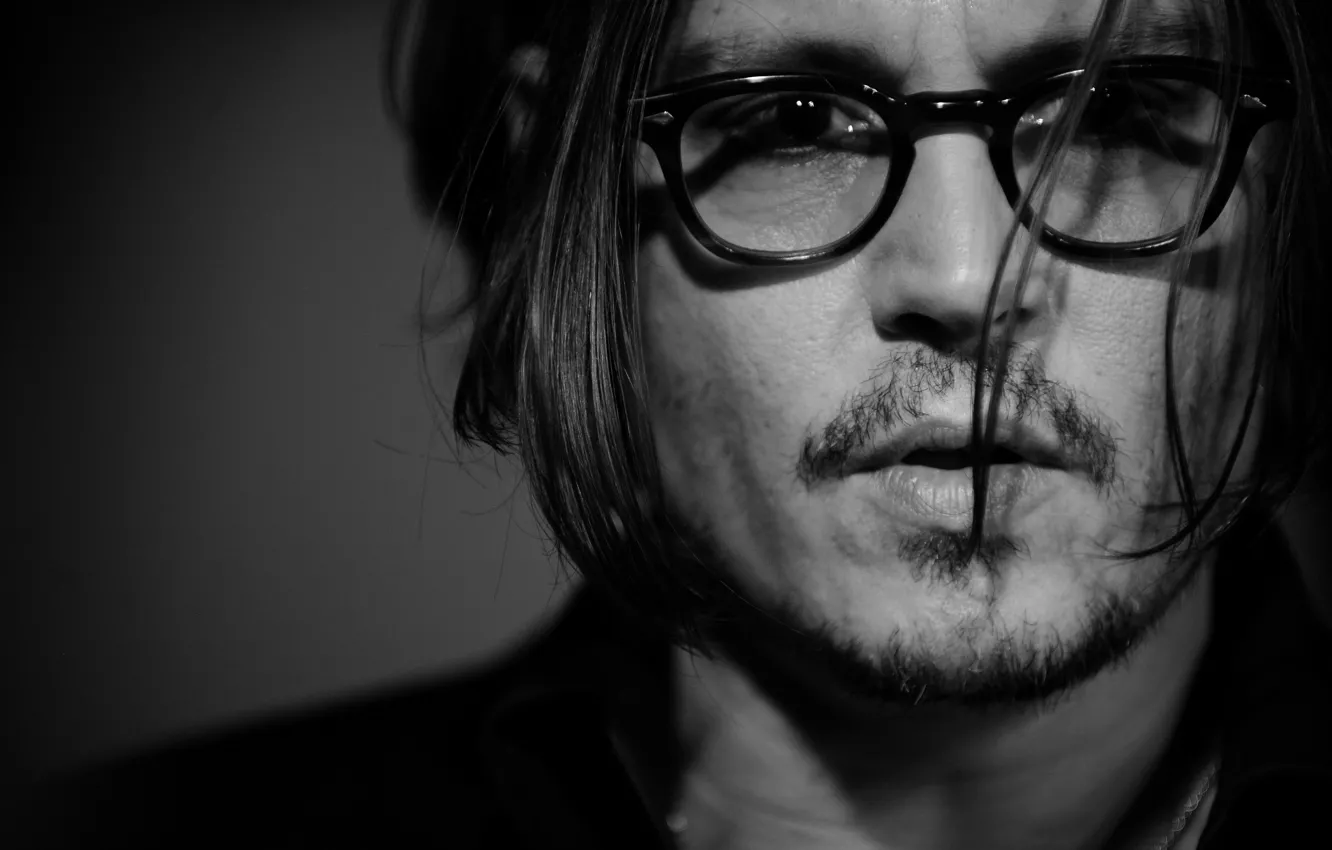Photo wallpaper Johnny Depp, fashion, photography, depp, glasses, Johnny