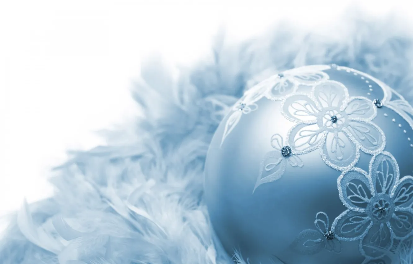 Photo wallpaper balls, holiday, new year