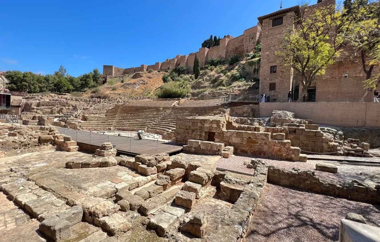 Photo wallpaper Malaga, Roman, Theatre
