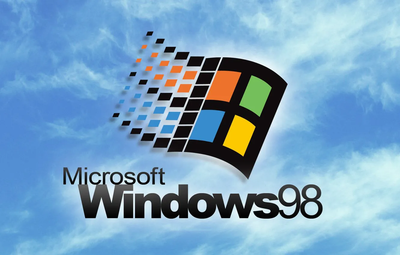 Photo wallpaper windows, sky, clouds