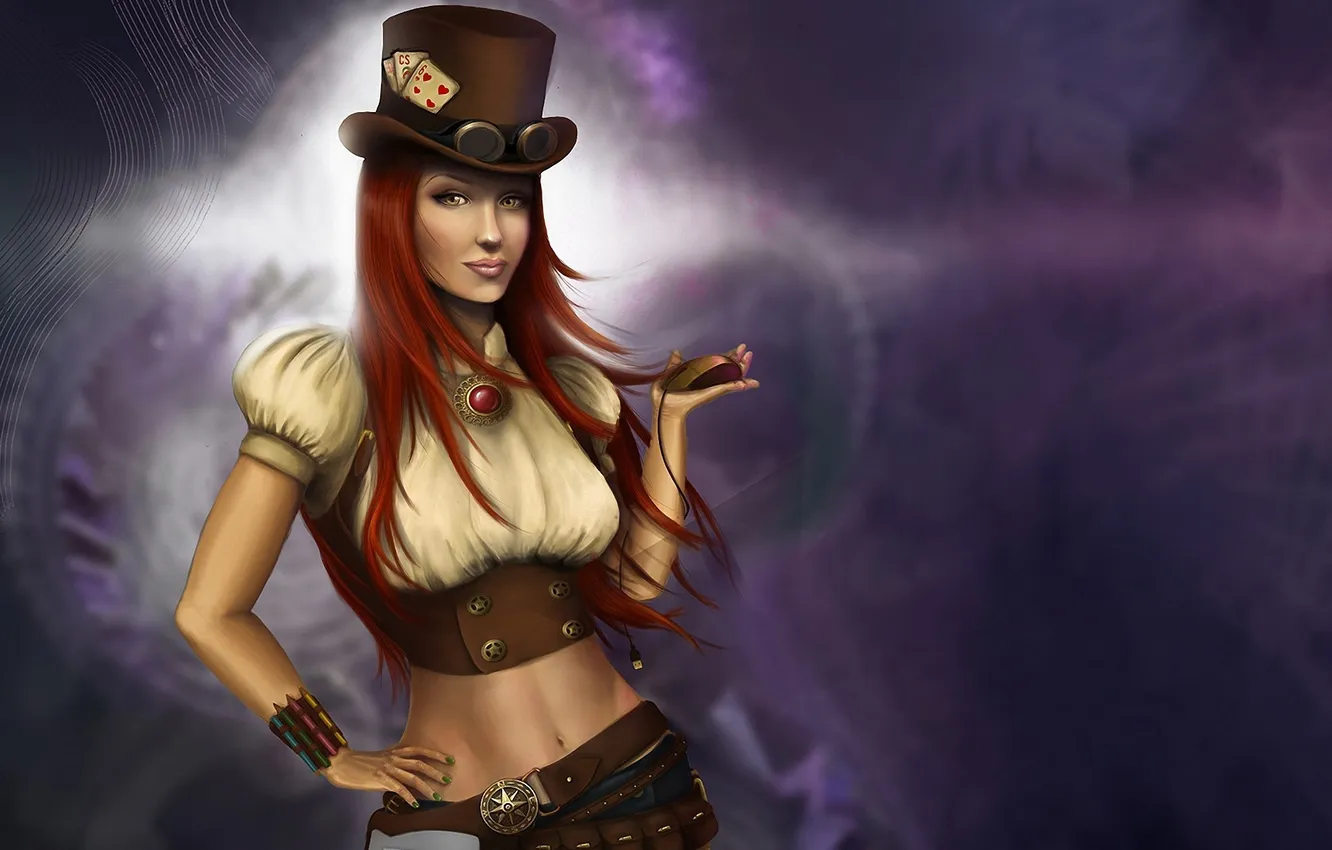 Photo wallpaper girl, wire, map, pencils, mouse, mouse, art, glasses