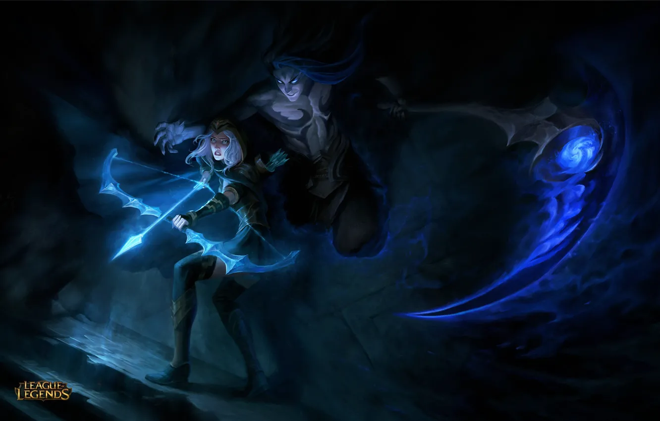 Photo wallpaper the game, Archer, fantasy, art, the plot, assassin, League of Legends, location