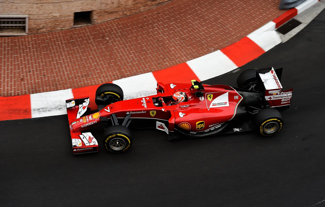 Photo wallpaper Ferrari, Formula 1, Monte Carlo, 2014, kimi raikkonen also, f14t