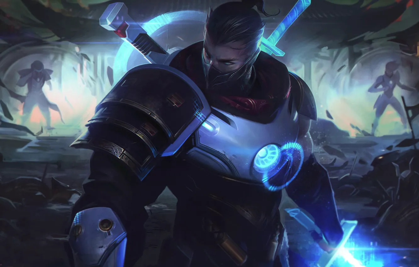 Photo wallpaper look, guy, fighter, League of Legends