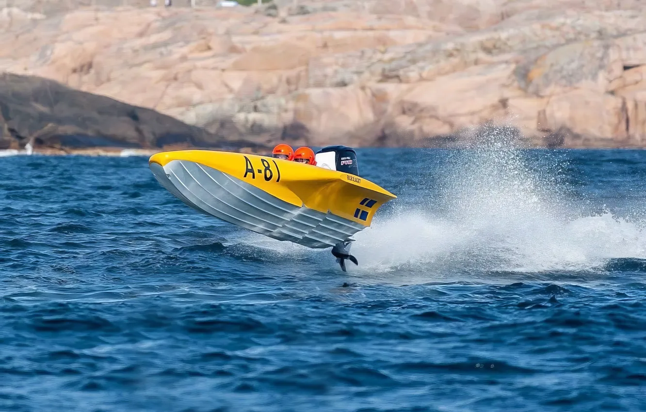 Photo wallpaper race, boat, speed