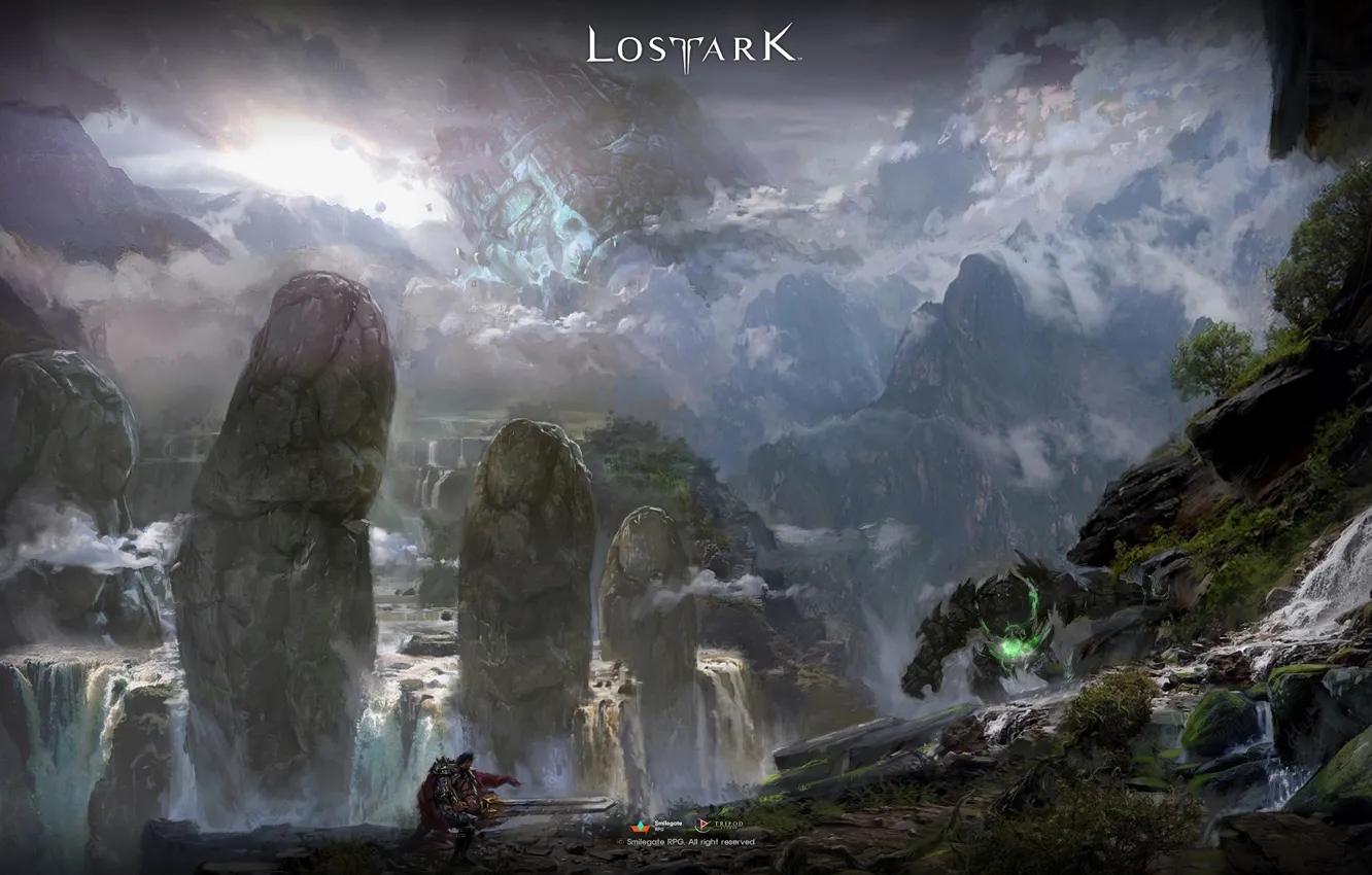 Photo wallpaper landscape, face, fantasy, hands, art, Lost Ark