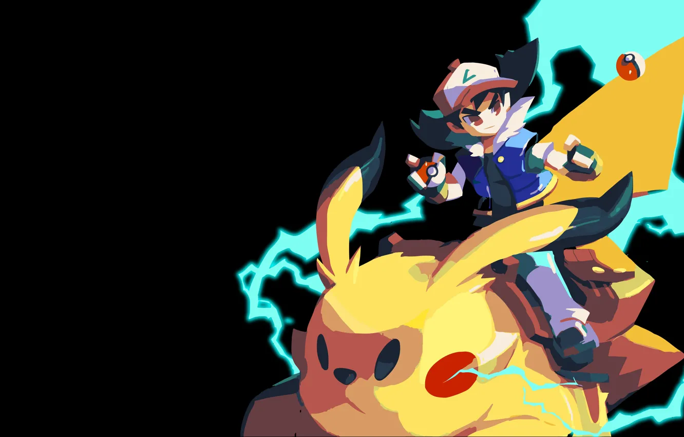 Photo wallpaper electricity, Pikachu, pokemon, pokemon, Ash, Pikachu, Ash Ketchum, Ash Ketchum