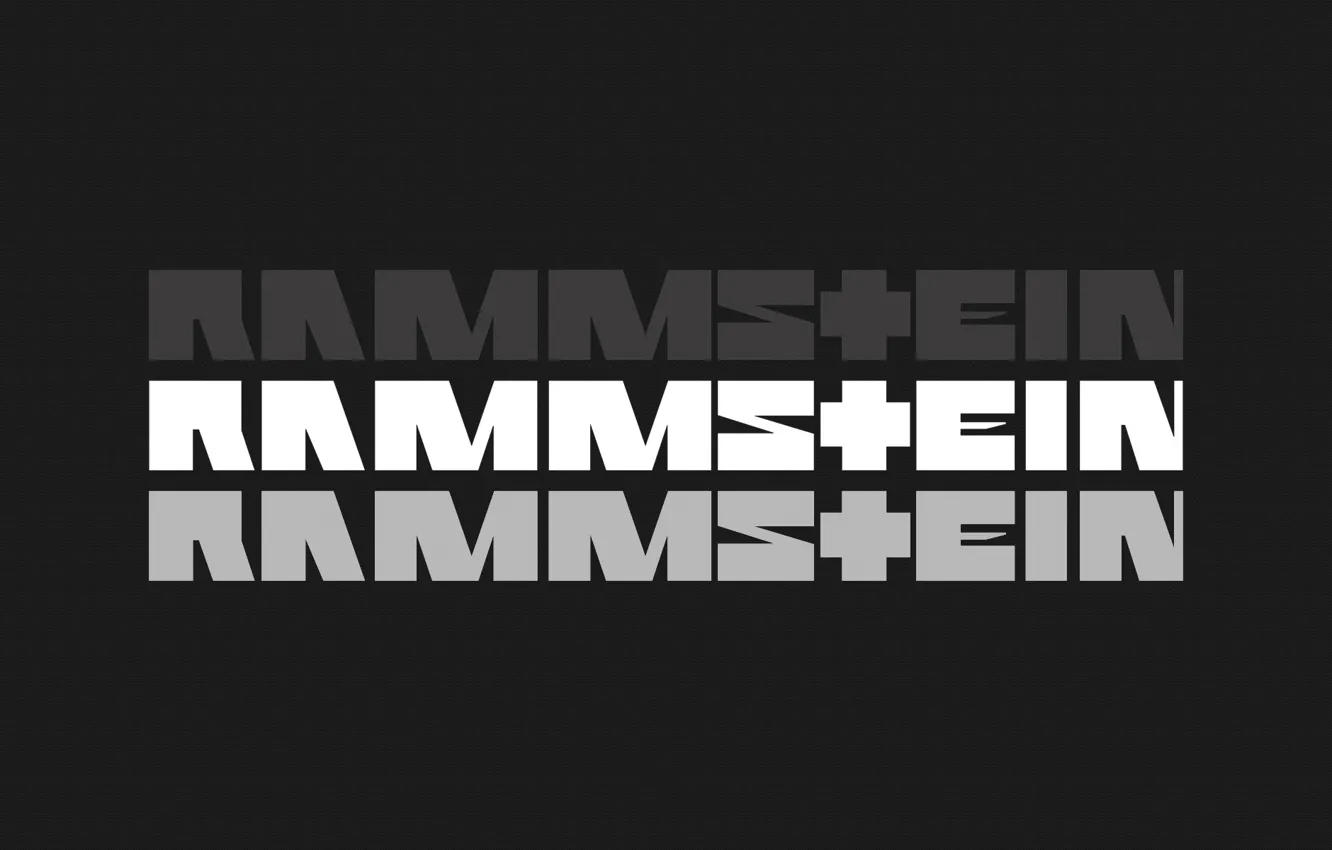 Photo wallpaper grey, the inscription, Rammstein, industrial