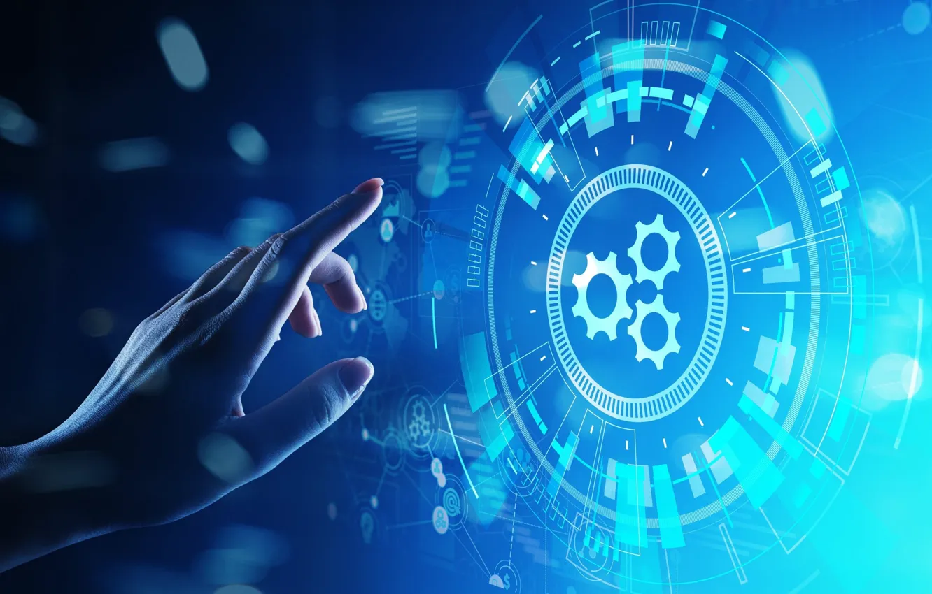 Photo wallpaper techno, management, mechanics, artificial intelligence