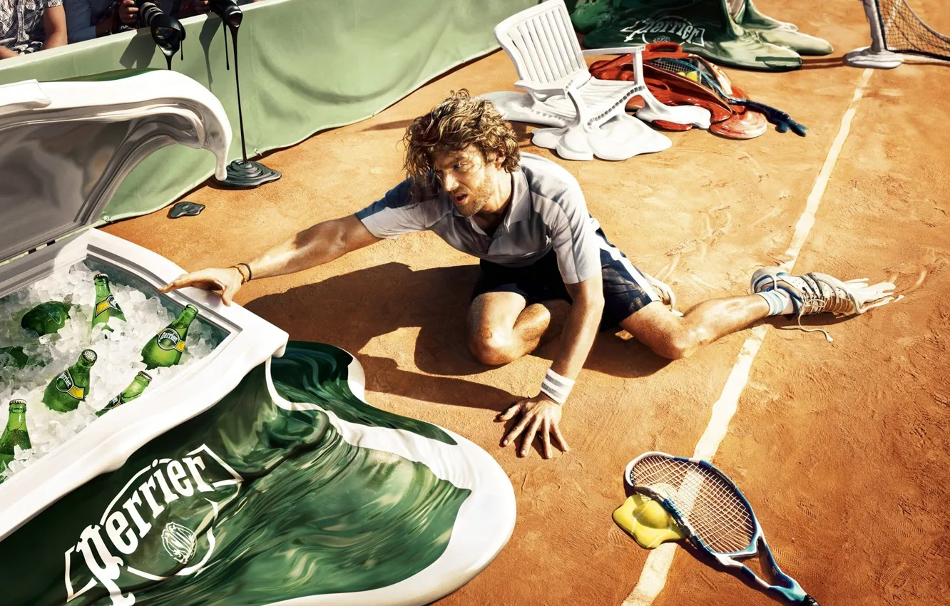 Photo wallpaper ice, heat, beer, racket