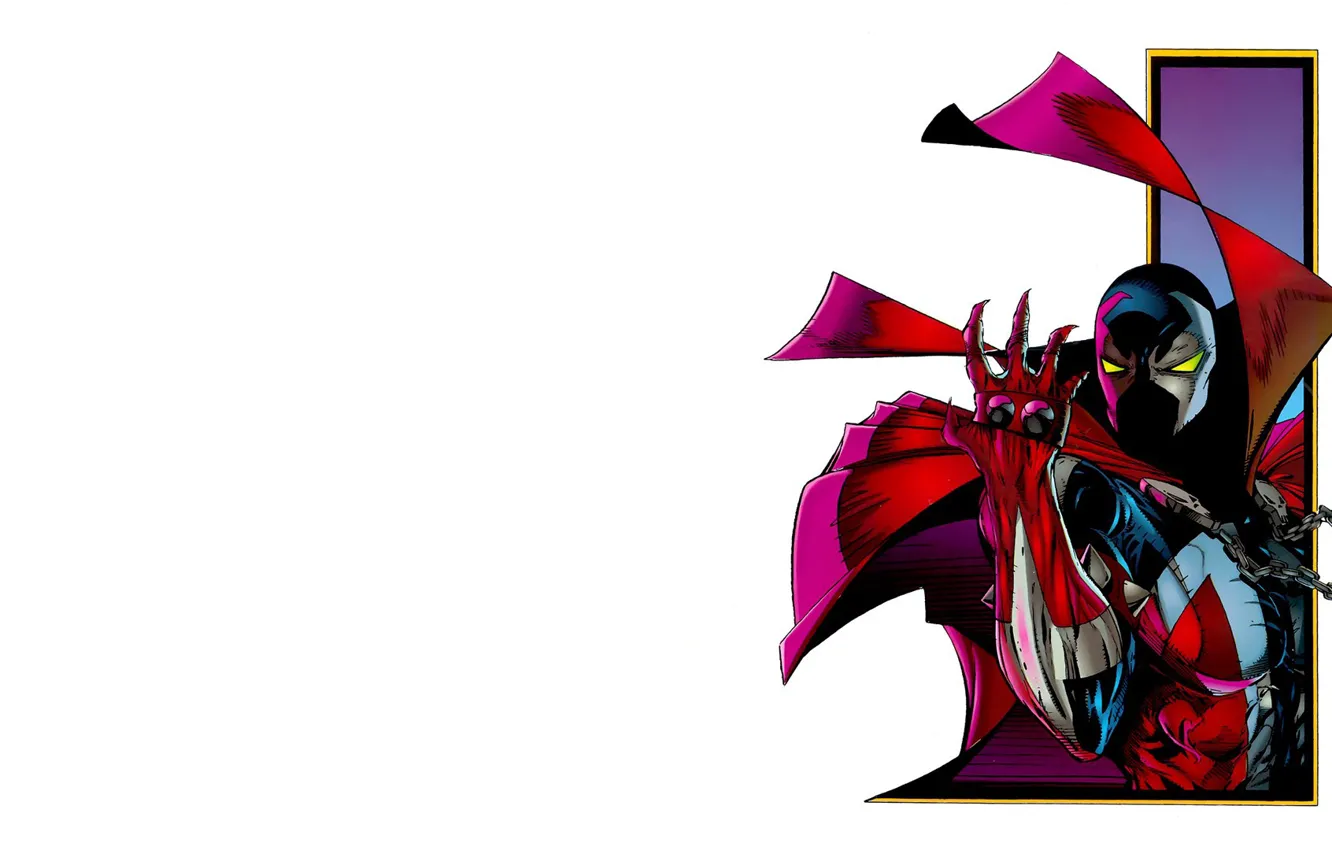 Photo wallpaper Chain, Costume, Hero, Claws, Cloak, Superhero, Hero, Comics