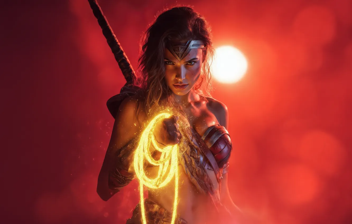 Photo wallpaper Wonder Woman, peace, glory, Defender