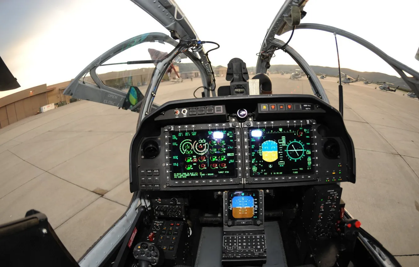 Photo wallpaper aircraft, military, helicopter, AH-1Z