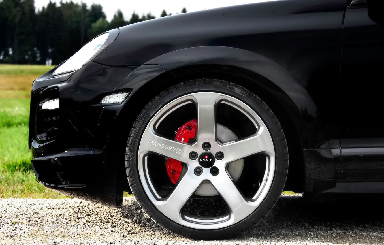 Photo wallpaper Porsche, before, drives, 2009, Cayenne, Mansory