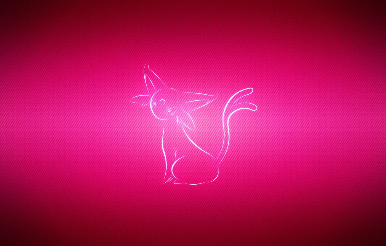 Photo wallpaper silhouette, pokemon, pokemon, Espeon