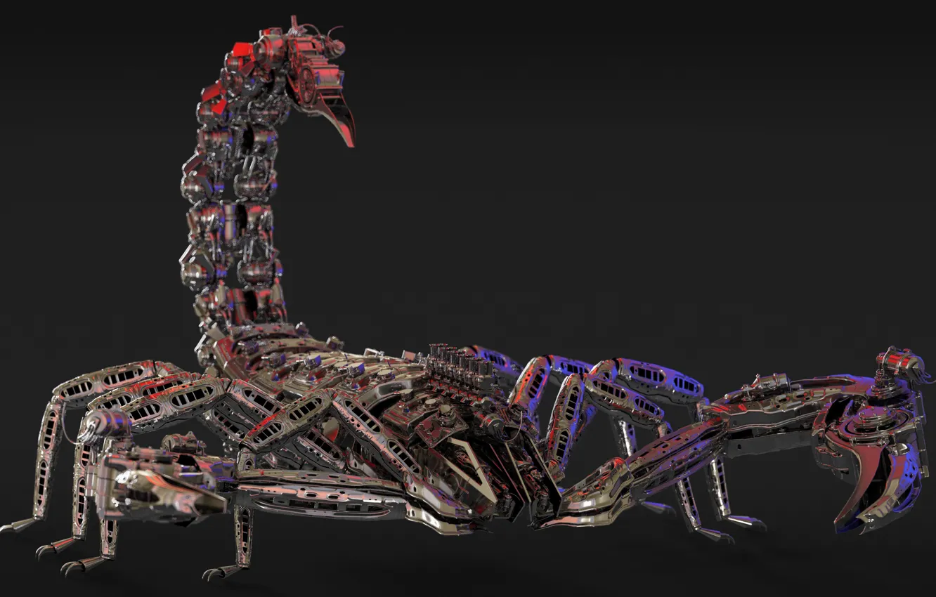 Photo wallpaper design, Scorpio, details