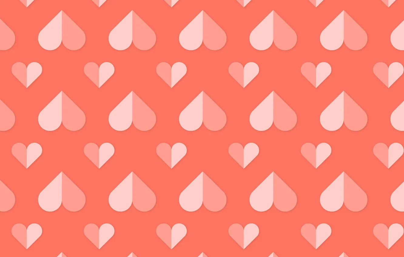 Photo wallpaper background, hearts, background, hearts, Pattern