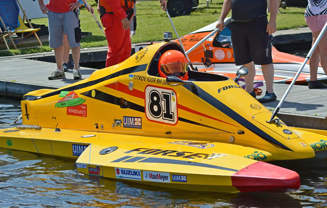 Photo wallpaper race, boat, speed