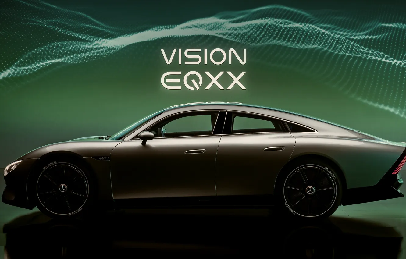 Photo wallpaper coupe, Mercedes-Benz, side view, 2022, Vision EQXX Concept