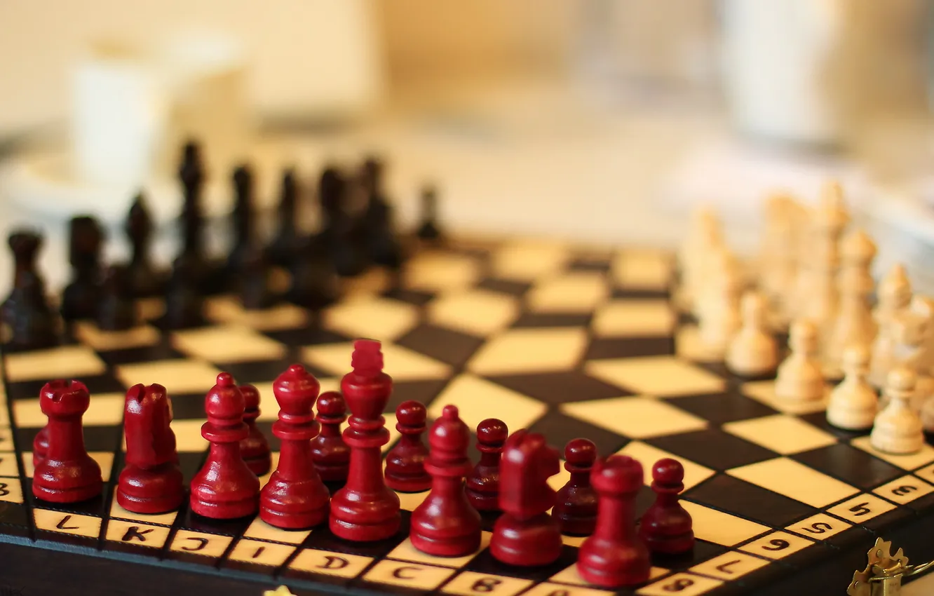 Photo wallpaper background, chess, figure
