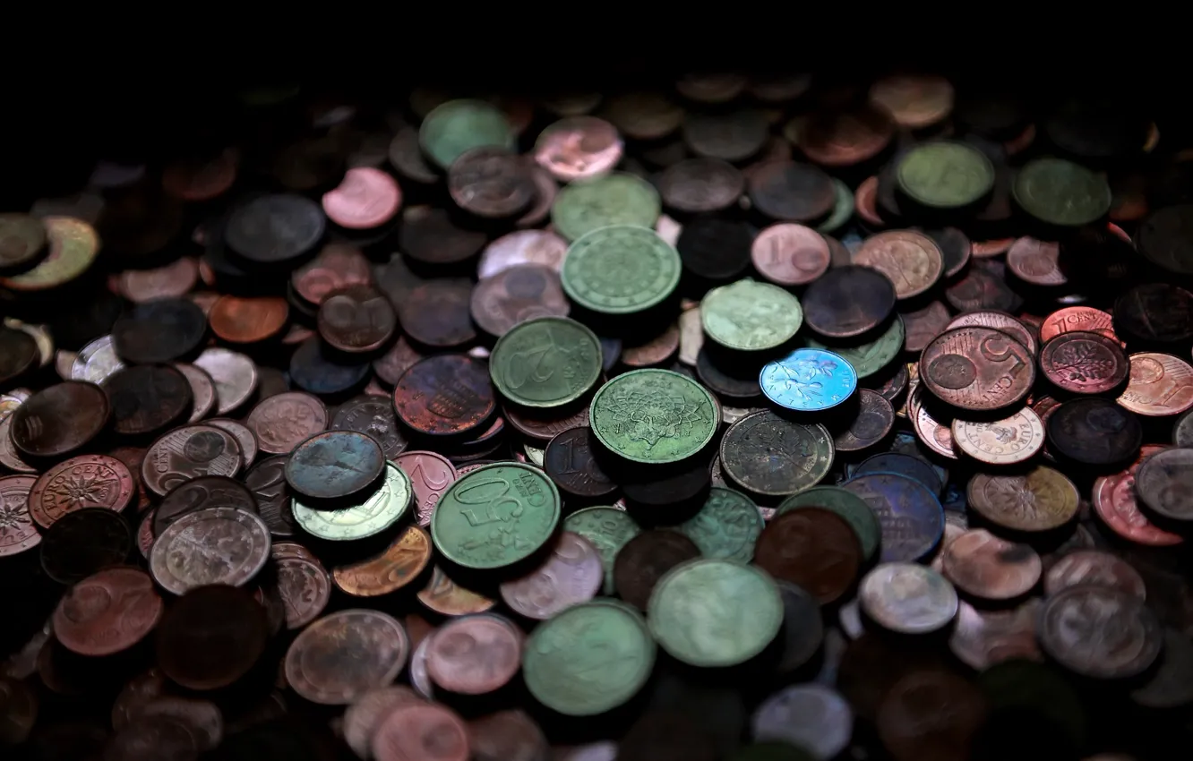 Photo wallpaper background, money, coins