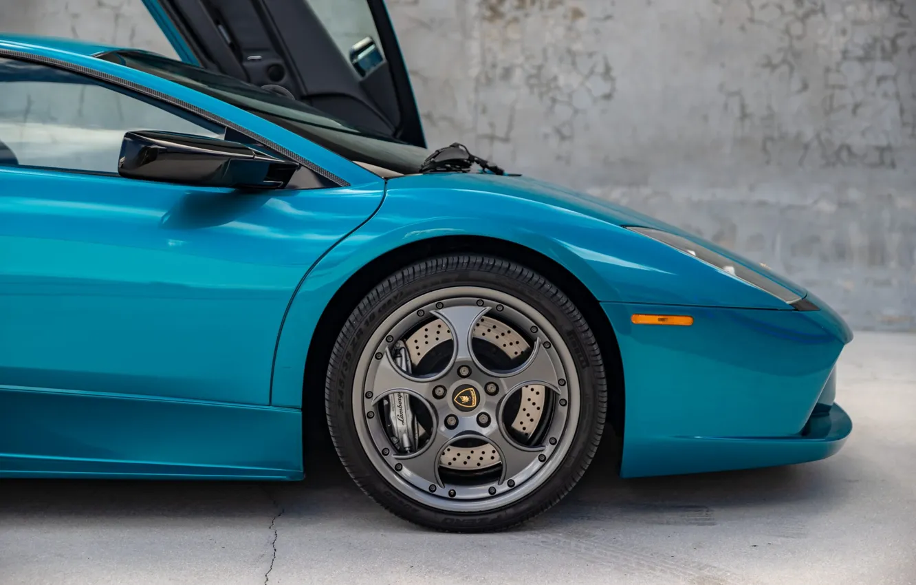 Photo wallpaper Lamborghini, Lamborghini Murcielago, Murcielago, wheel, lambo door