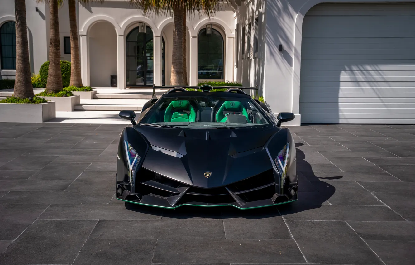 Photo wallpaper Roadster, Lamborghini, supercar, Supercar, 2014, Veneno, the only instance, lamborghini veneno roadster