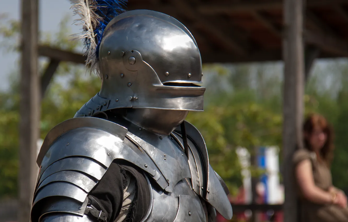 Photo wallpaper metal, armor, warrior, helmet, knight