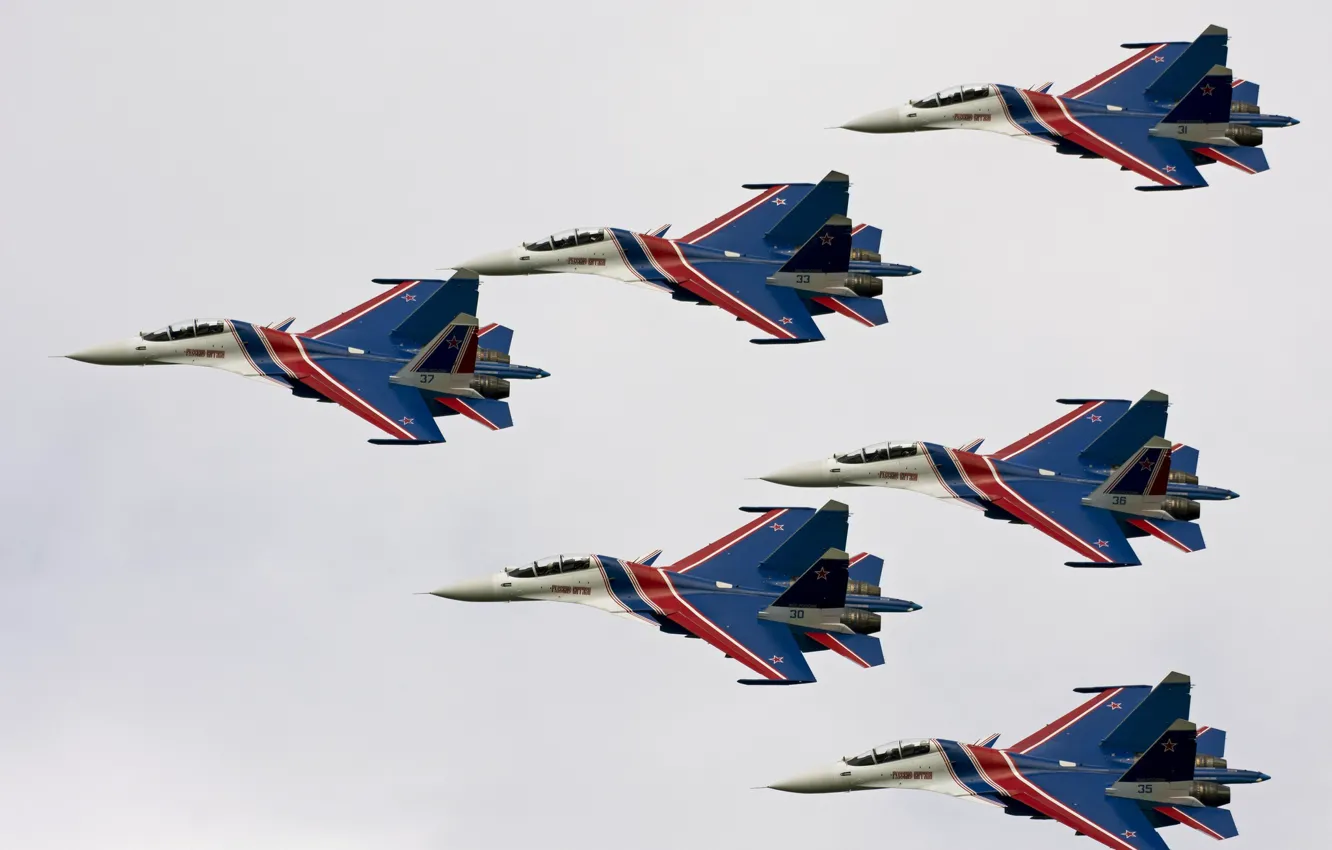 Photo wallpaper Sukhoi, Russian, double, multi-role fighter, Su-30CM, Su-30SM