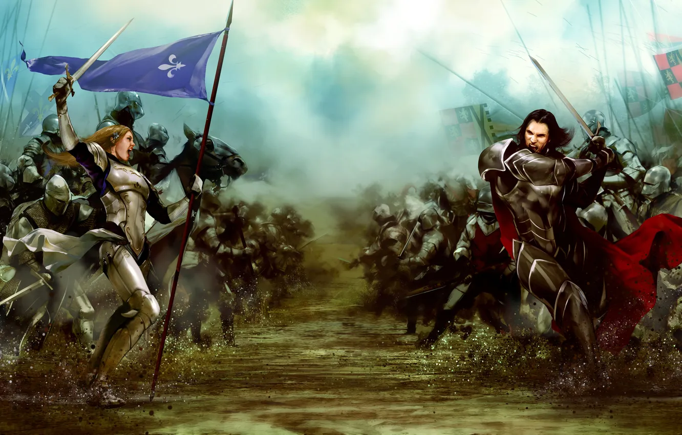 Photo wallpaper battlefield, battle, medieval, Bladestorm