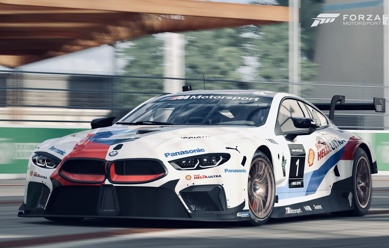 Photo wallpaper HDR, BMW, Motorsport, Game, GTE, FM7, UHD, Forza Motorsport 7