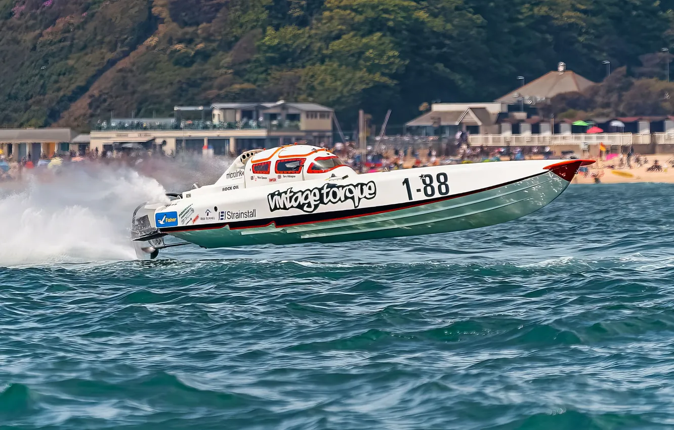 Photo wallpaper race, boat, speed