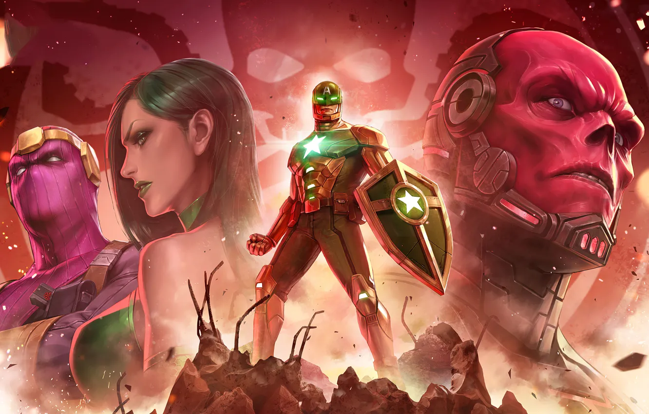 Photo wallpaper the game, characters, Marvel, Marvel: Future Fight