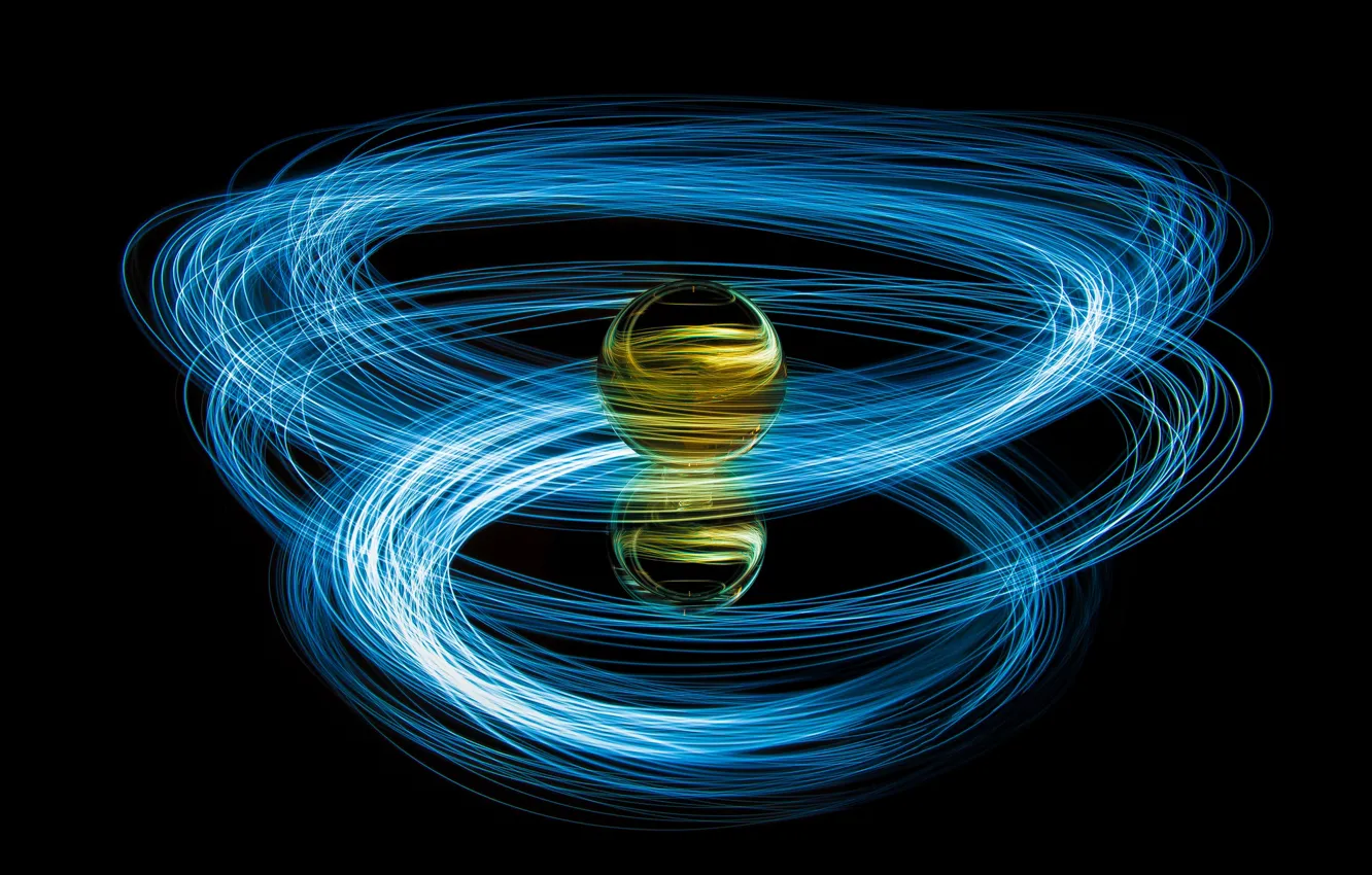 Photo wallpaper line, balls, rotation, lines, ball, rotation, alberto bissacco