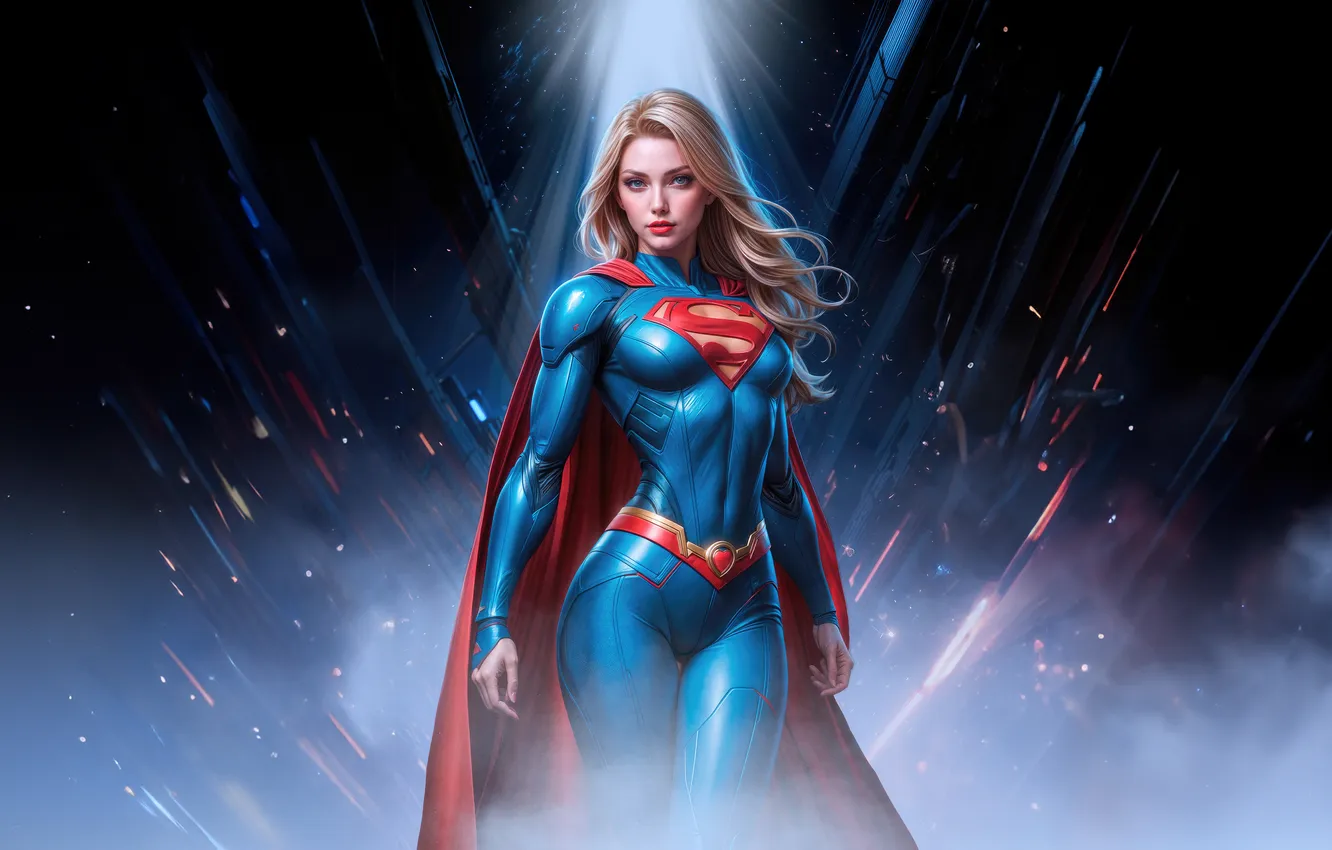 Photo wallpaper Supergirl, reborn, superheroine