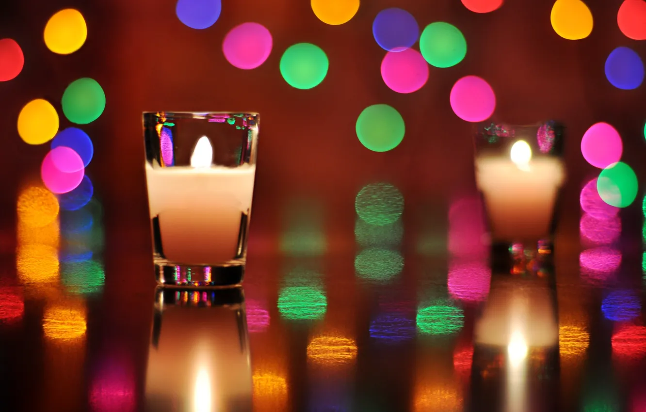 Photo wallpaper background, color, candles