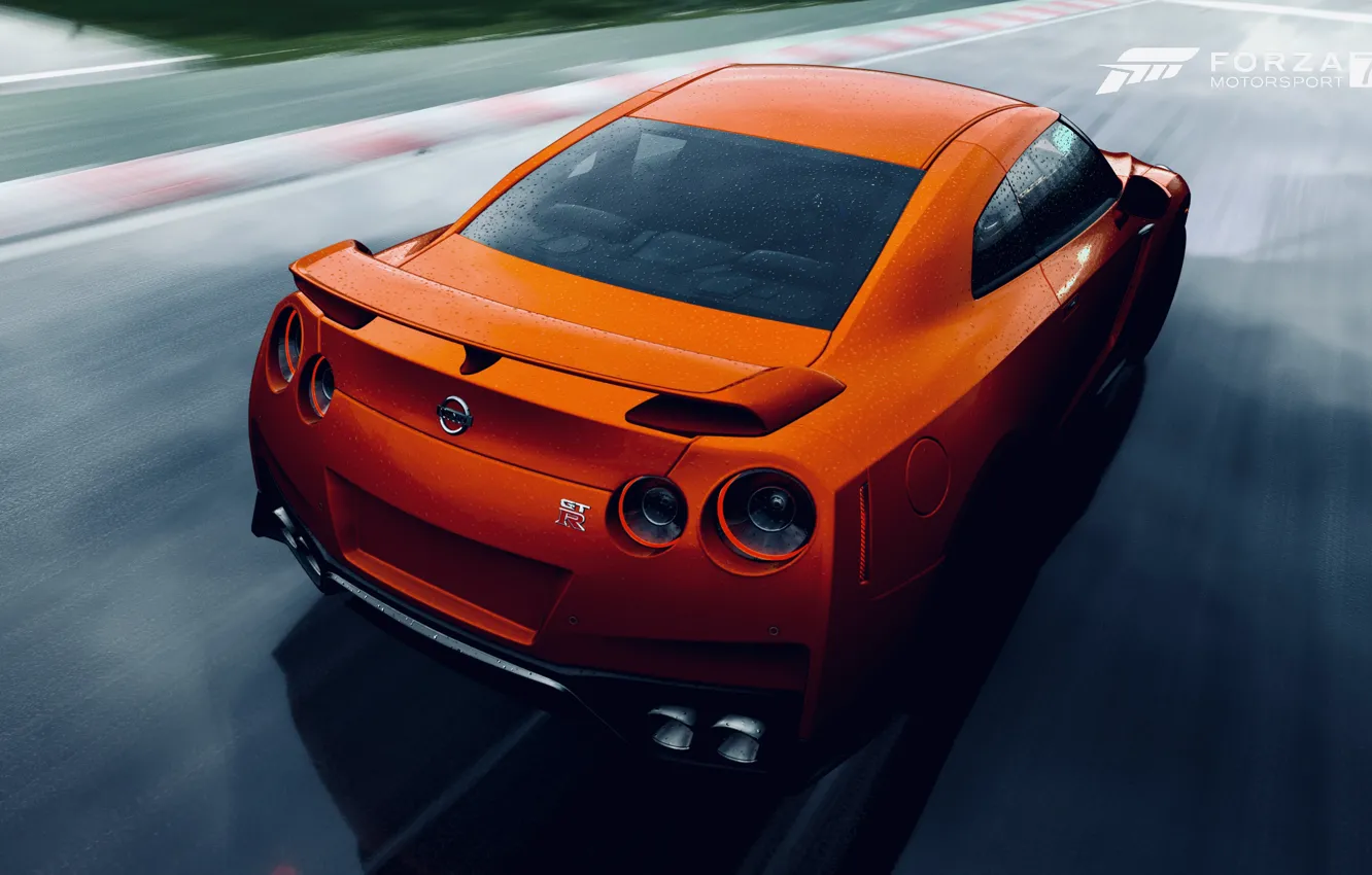 Photo wallpaper HDR, GTR, Nissan, game, Nissan GTR, FM7, UHD, Forza Motorsport 7