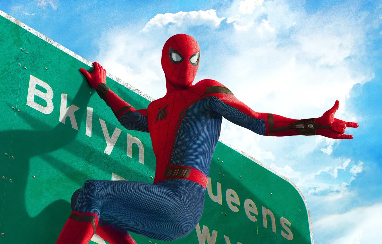 Photo wallpaper cinema, Brooklyn, boy, movie, hero, film, mask, Spider