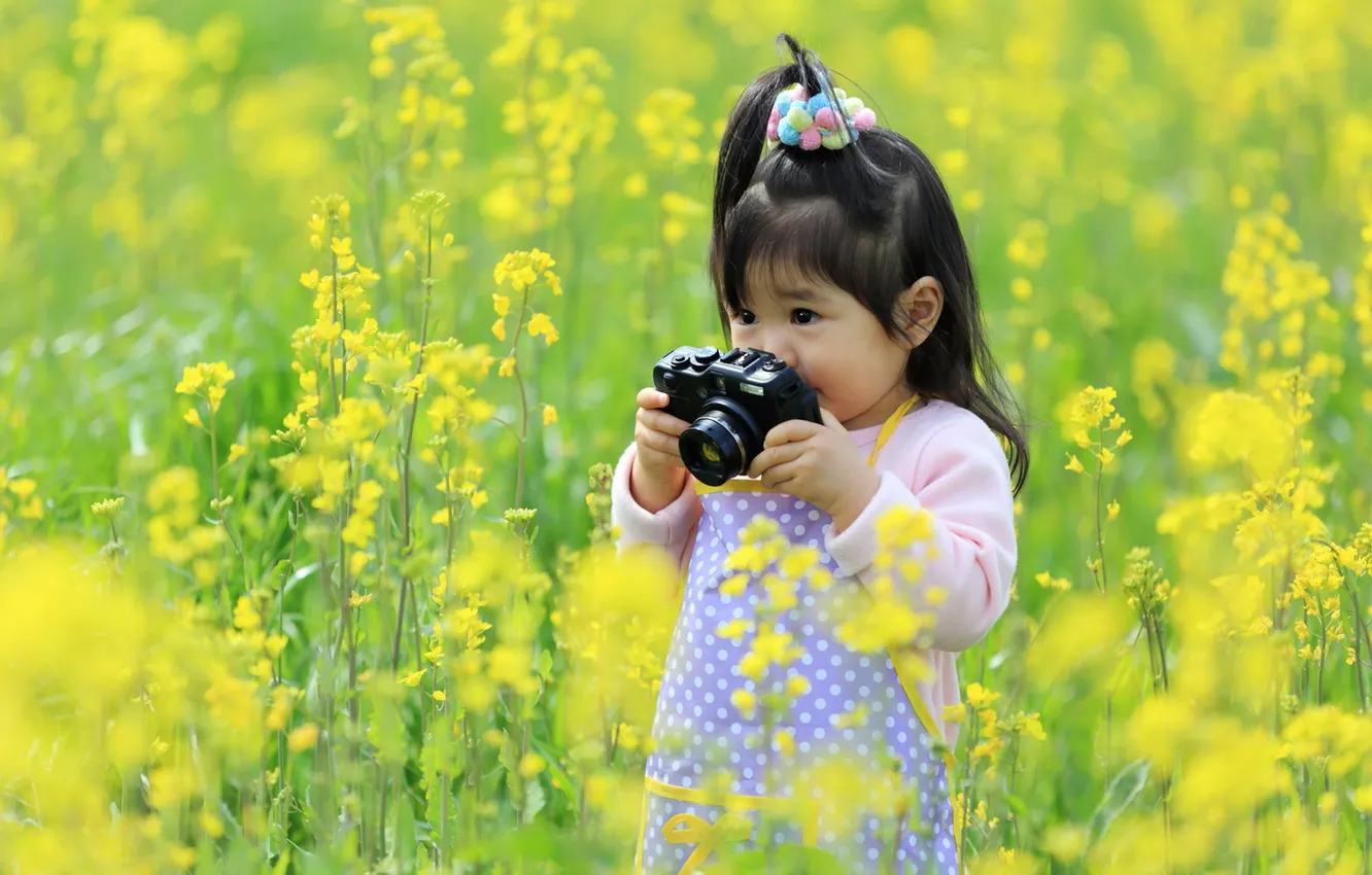 Photo wallpaper mood, girl, cameras