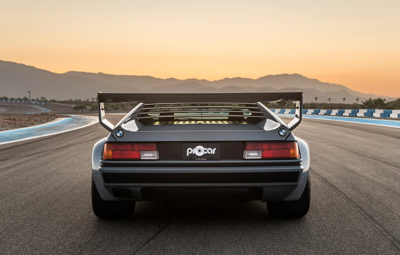 Photo wallpaper BMW, rear, E26, M1, Canepa BMW M1 Procar