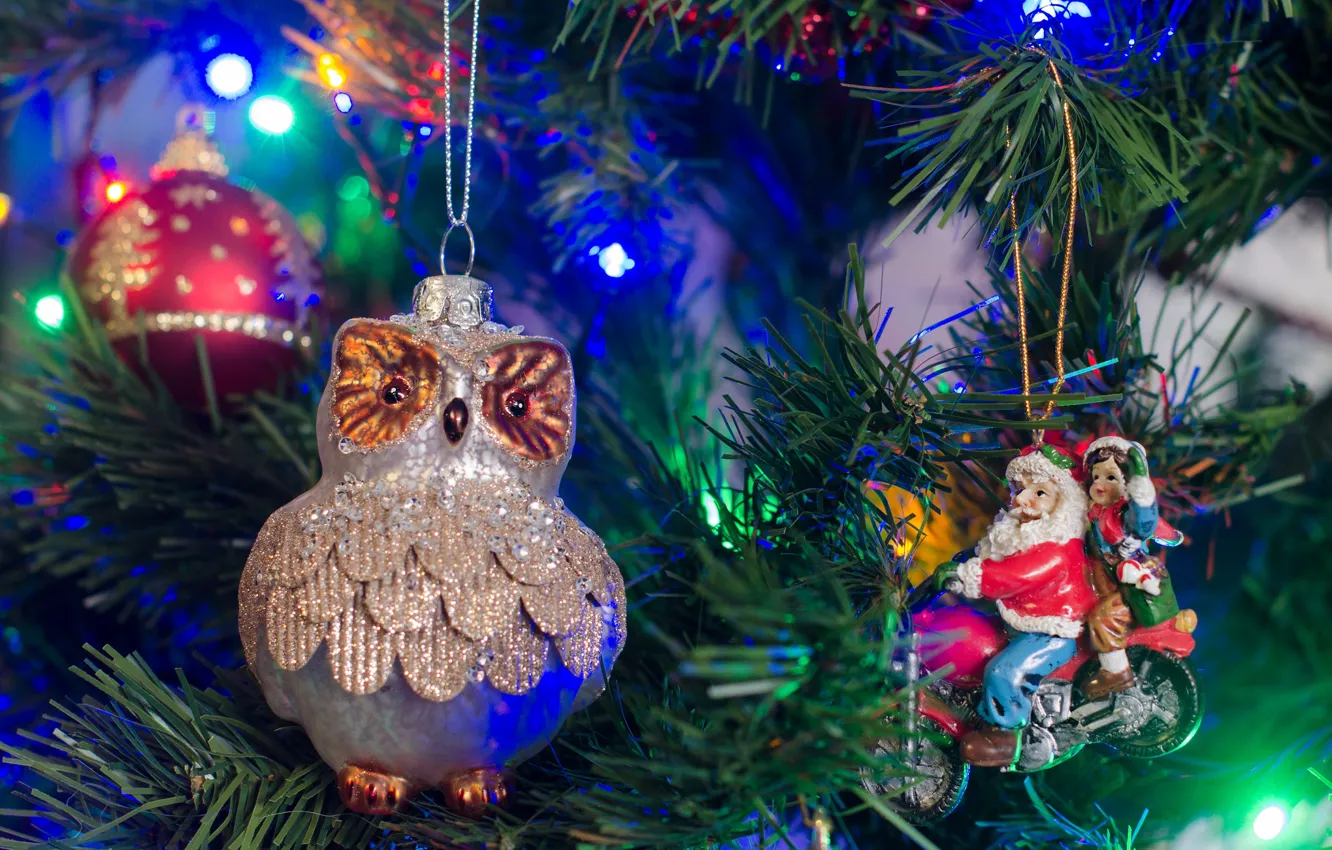 Photo wallpaper decoration, toy, tree