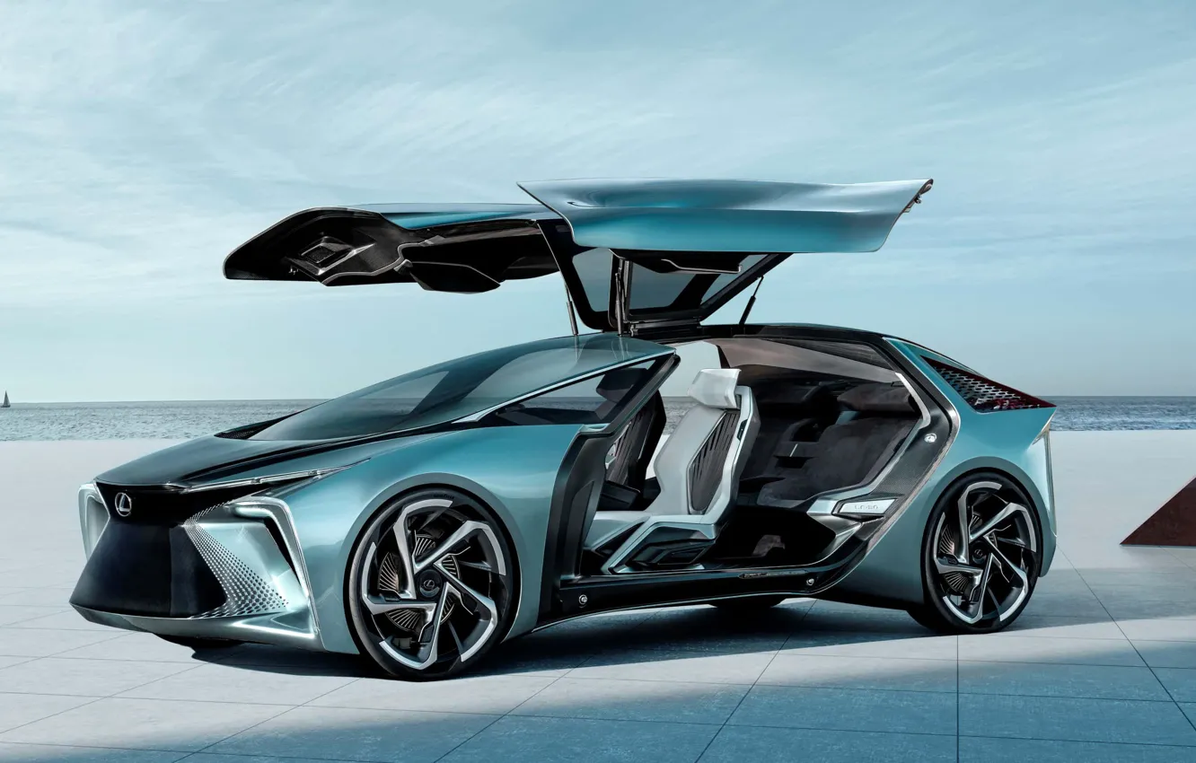 Photo wallpaper car, concept, electric, lexus if30