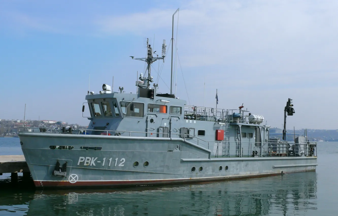 Photo wallpaper boat, Sevastopol, diving