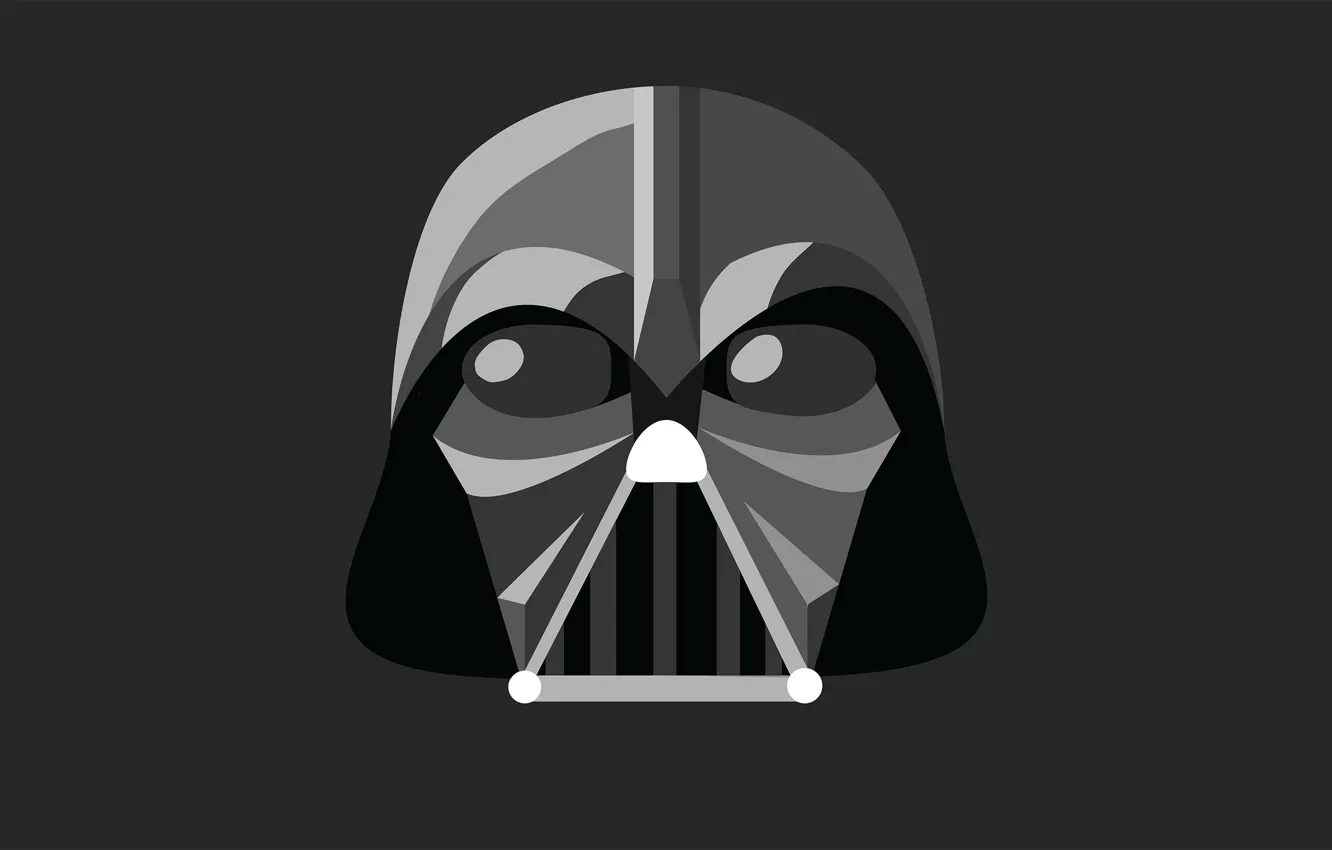 Photo wallpaper minimalism, Star Wars, Star wars, Darth Vader, Darth Vader, illustration
