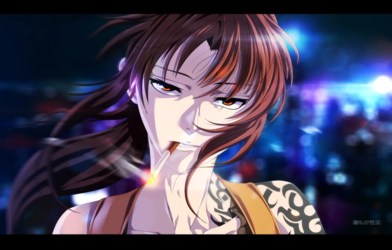 Photo wallpaper anime, Black Lagoon, ecchi, revy, anime, Ecchi, Etty